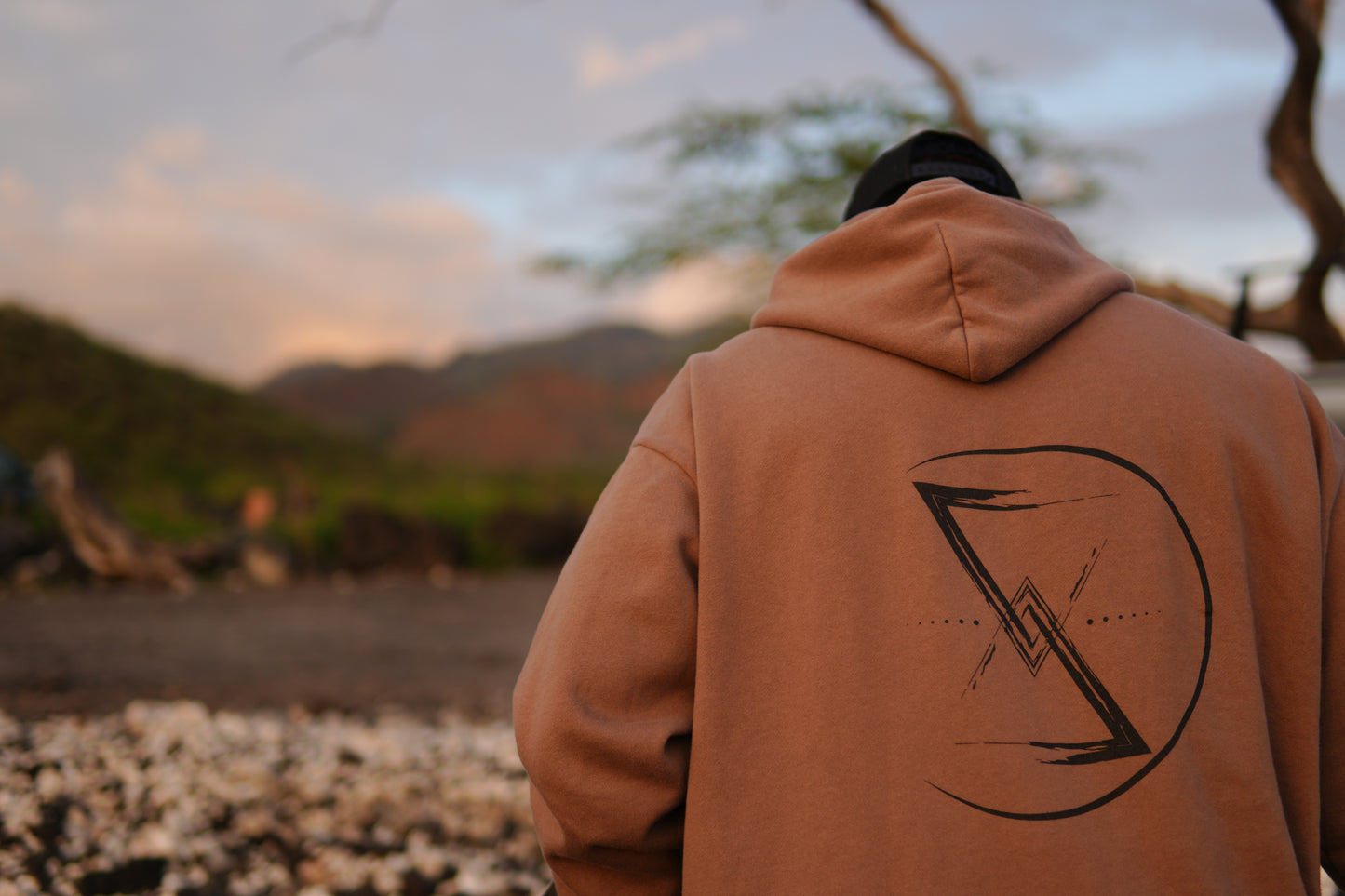 N.O.W. Earth Brown Logo Hoodie