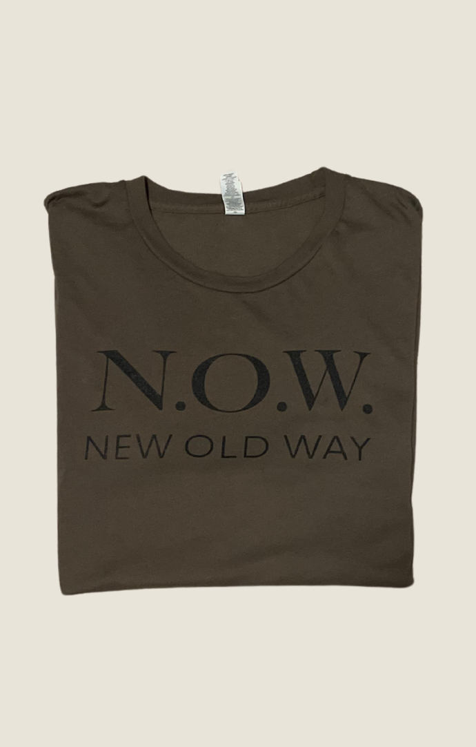 N.O.W. Brown Logo T-Shirt