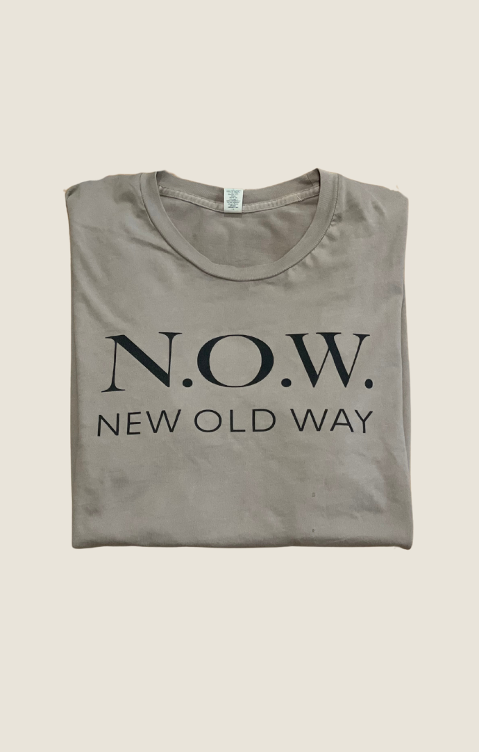 N.O.W. Khaki Logo T-Shirt