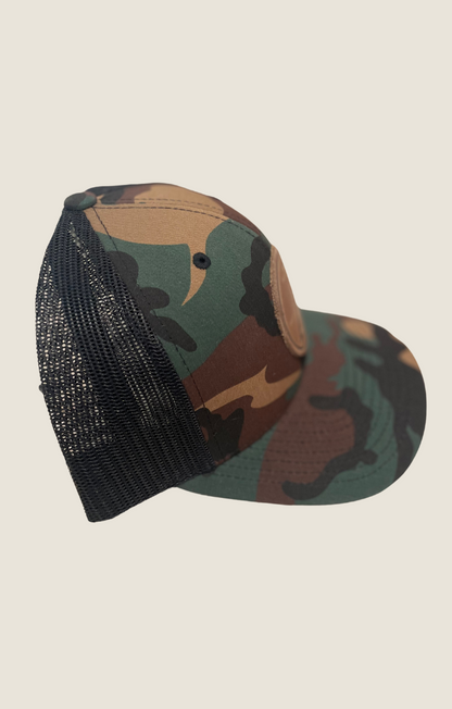Timeless Wisdom Camo Snap Back Closure Hat